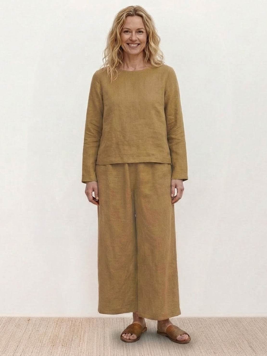 Loose Solid Color Two-Piece Set