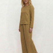 Loose Solid Color Two-Piece Set