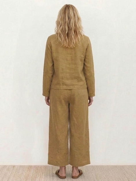 Loose Solid Color Two-Piece Set