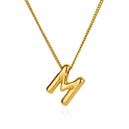 Chunky Initial Letter Necklace