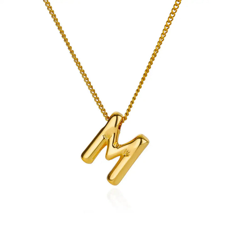 Chunky Initial Letter Necklace