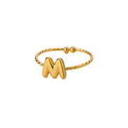 Chunky Balloon Initial Ring