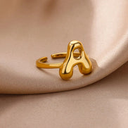 Bubble Letter Ring