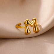 Bubble Letter Ring
