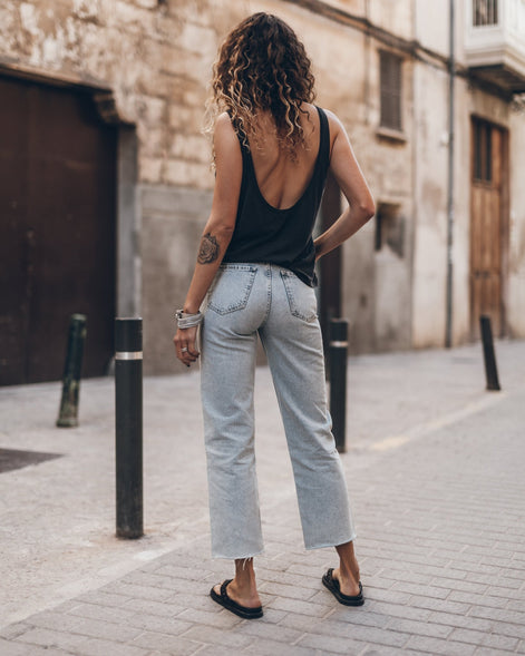 Dark Low Back Base Tank Top
