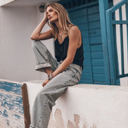 Dark Low Back Base Tank Top