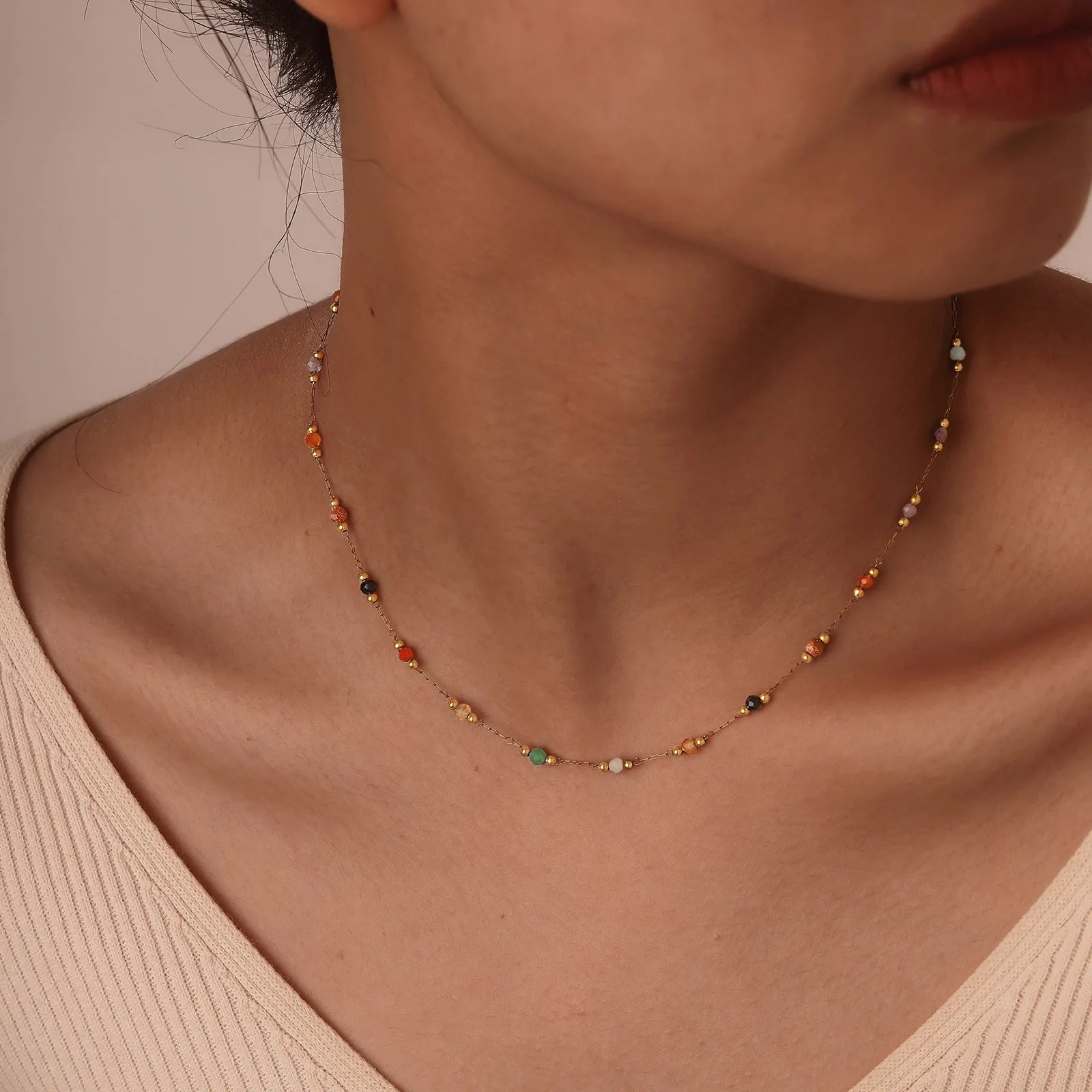 Colorful Beaded Jewelry Set