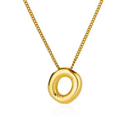 Chunky Initial Letter Necklace