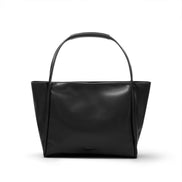 Blair structured tote bag in black vegan leather