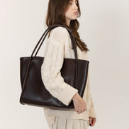 Blair Tote Bag – Structured Vegan Leather Tote