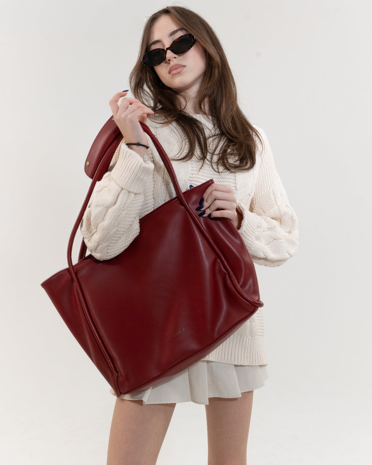 Blair Tote Bag – Structured Vegan Leather Tote