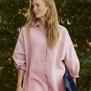 Oversized 100% Cotton Linen Shirt