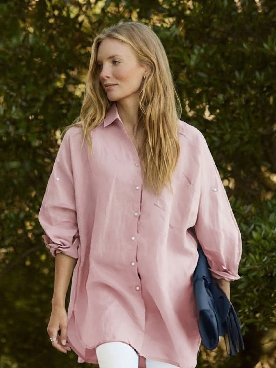 Oversized 100% Cotton Linen Shirt