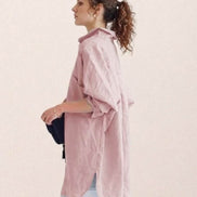 Oversized 100% Cotton Linen Shirt