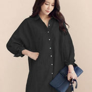 Oversized 100% Cotton Linen Shirt