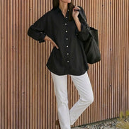 Oversized 100% Cotton Linen Shirt