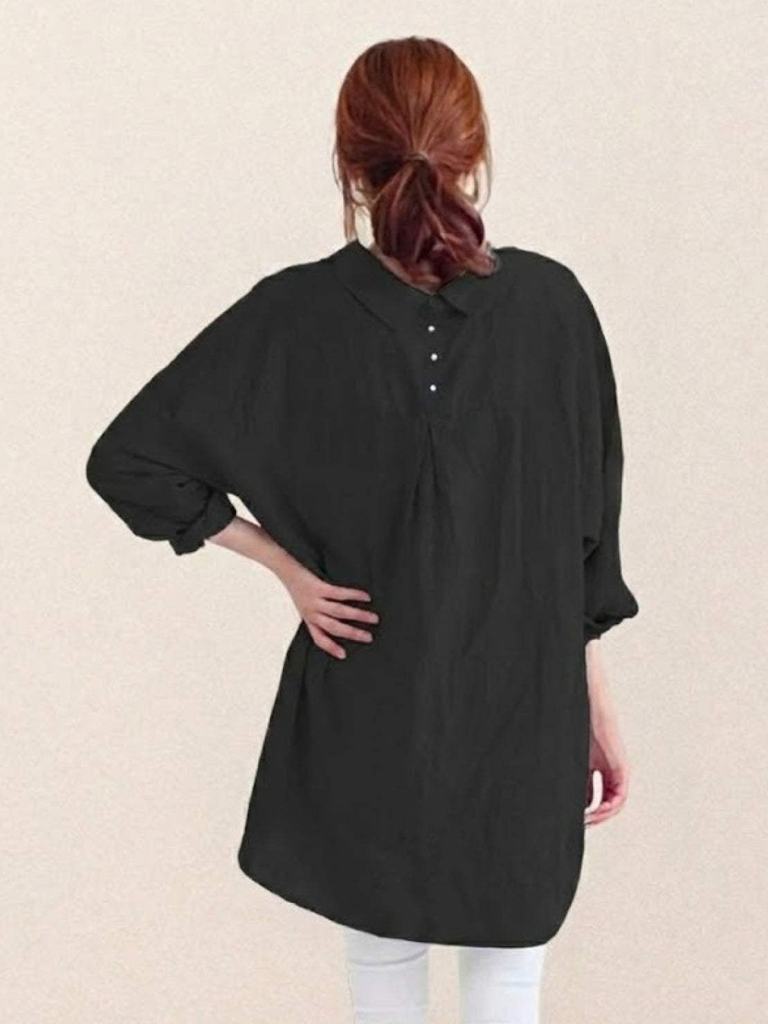 Oversized 100% Cotton Linen Shirt