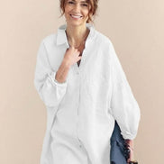 Oversized 100% Cotton Linen Shirt