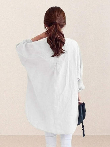 Oversized 100% Cotton Linen Shirt