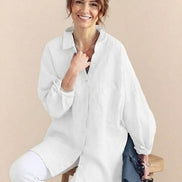 Oversized 100% Cotton Linen Shirt