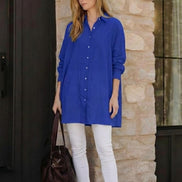Oversized 100% Cotton Linen Shirt