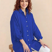 Oversized 100% Cotton Linen Shirt