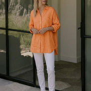 Oversized 100% Cotton Linen Shirt