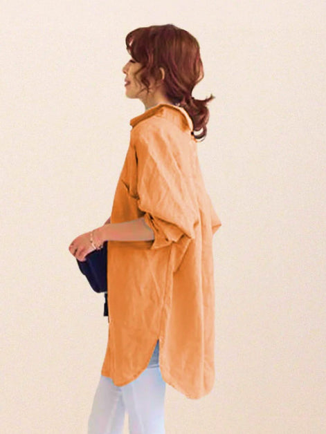 Oversized 100% Cotton Linen Shirt