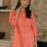 Oversized 100% Cotton Linen Shirt