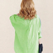 Oversized 100% Cotton Linen Shirt