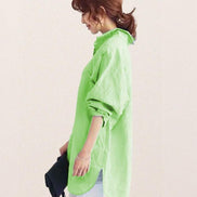 Oversized 100% Cotton Linen Shirt