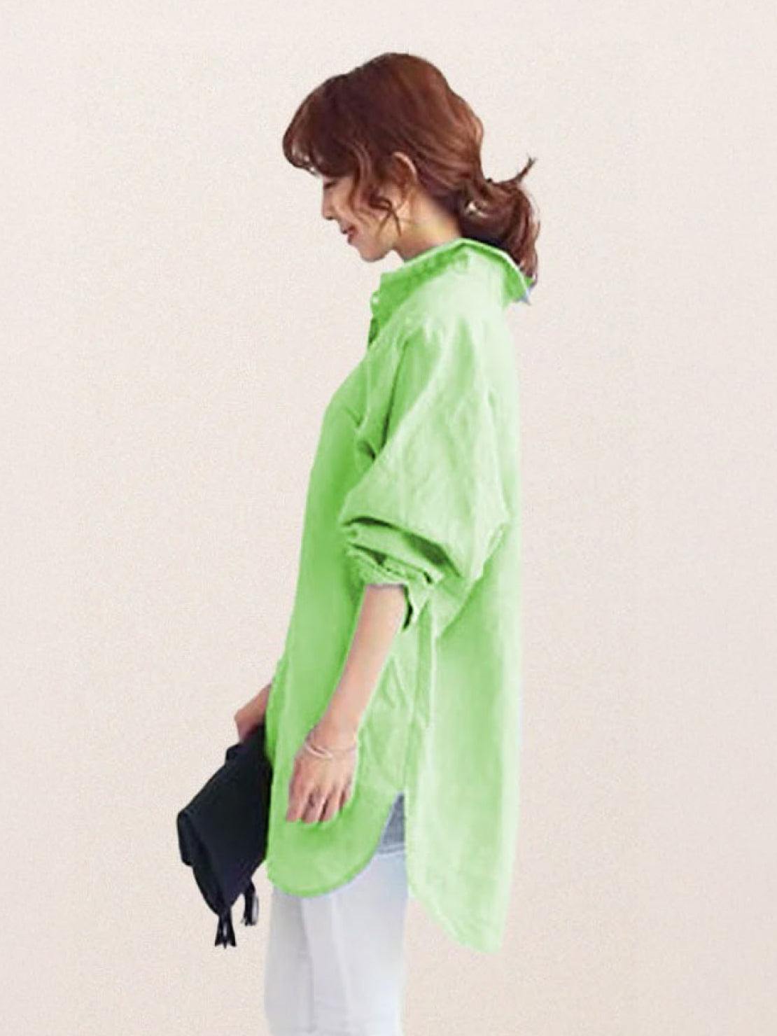 Oversized 100% Cotton Linen Shirt