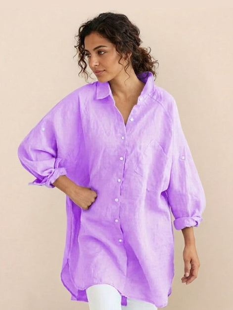 Oversized 100% Cotton Linen Shirt