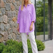 Oversized 100% Cotton Linen Shirt