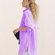 Oversized 100% Cotton Linen Shirt