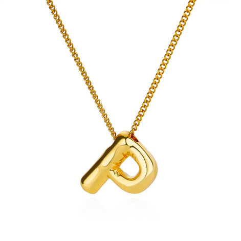 Chunky Initial Letter Necklace