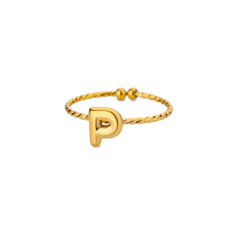 Chunky Balloon Initial Ring