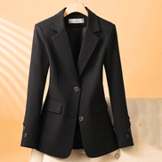 Prestige tailored blazer in midnight black