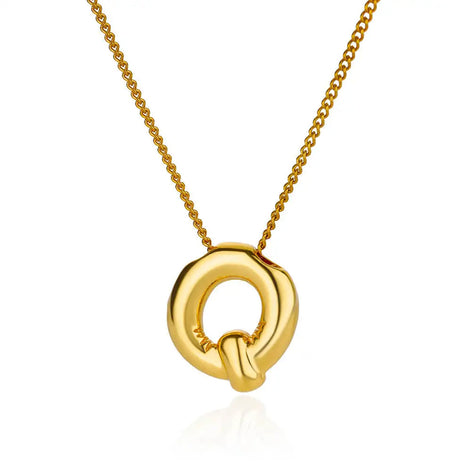 Chunky Initial Letter Necklace