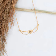 Angel Wing Initial Necklace