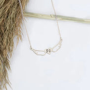 Angel Wing Initial Necklace