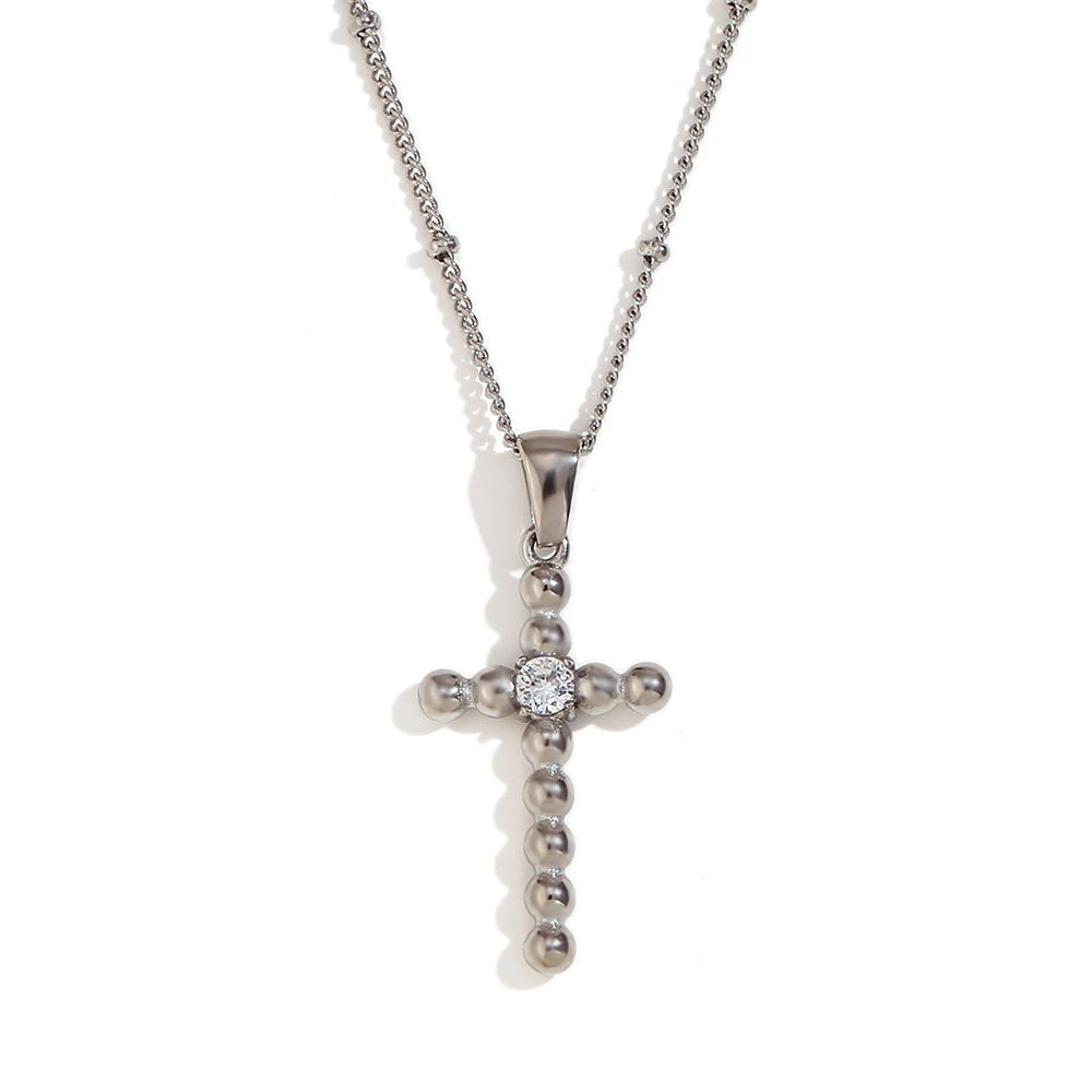 Beaded Cross Necklace
