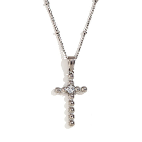 Beaded Cross Necklace