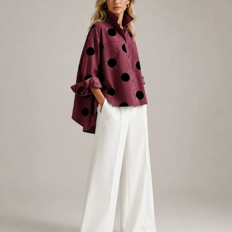 Muriel Polka Dot Shirt