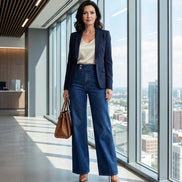 Charlotte Sculpting Wide-Leg Jeans