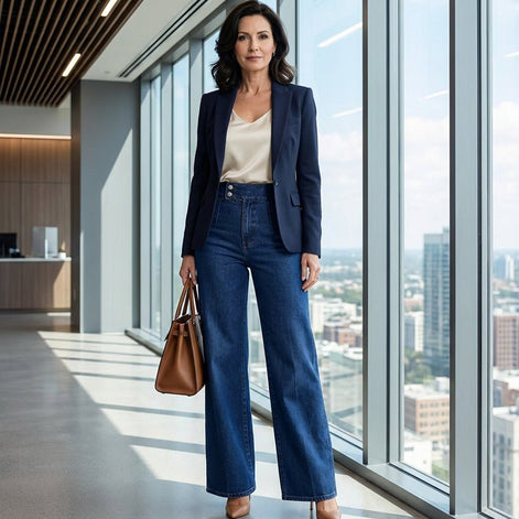 Charlotte Sculpting Wide-Leg Jeans