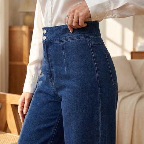 Charlotte Sculpting Wide-Leg Jeans