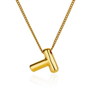 Chunky Initial Letter Necklace