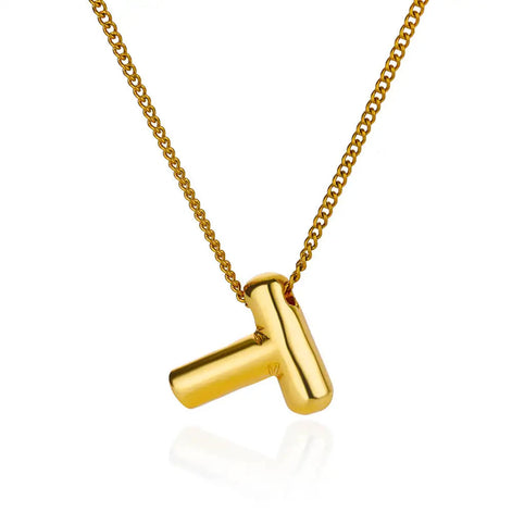 Chunky Initial Letter Necklace