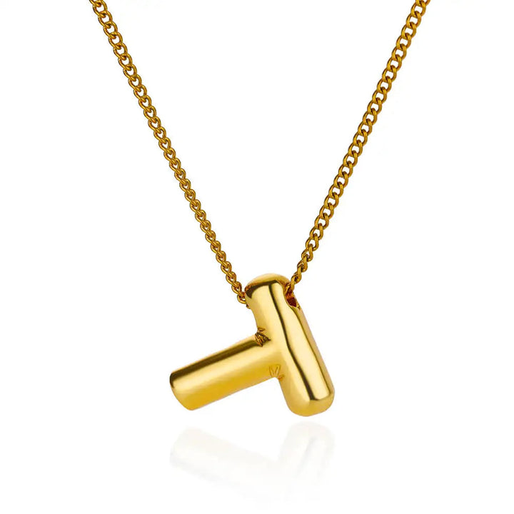 Chunky Initial Letter Necklace